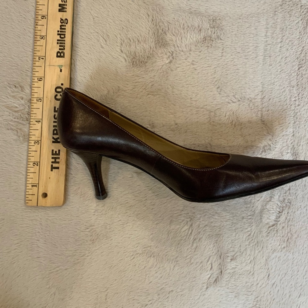 Joan & David Brown 8 leather pointy Circa Comfort 365 Heels Never worn Classic - Picture 4 of 6